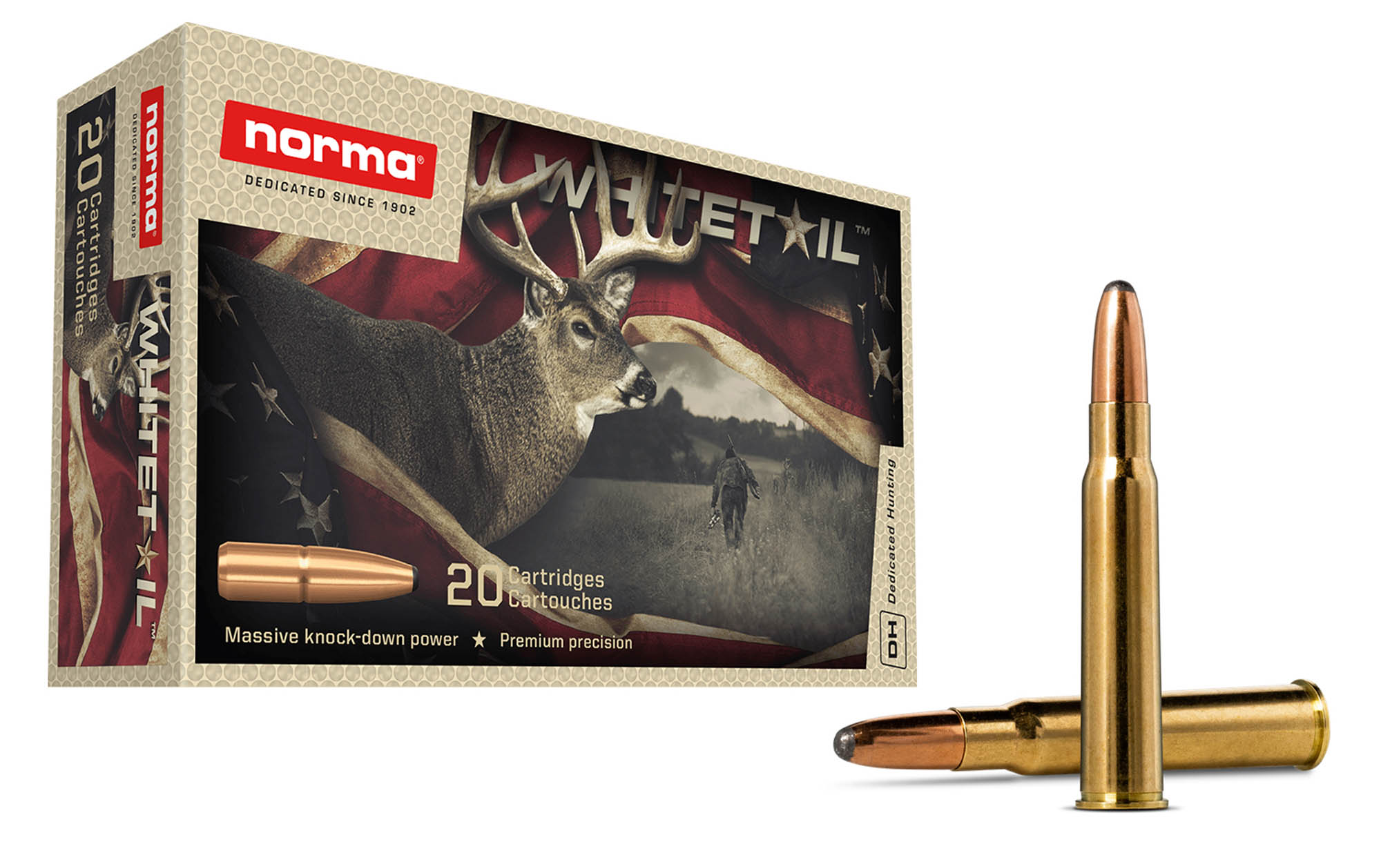 Norma 8x57 JRS 285gr 18 5g Whitetail Soft Point Hunting Cartridge norma-8x57-jrs-285gr-18-5g-whitetail-soft-point-hunting-cartridge